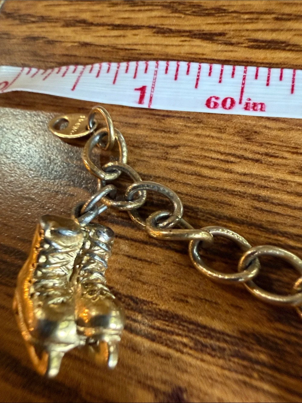 Avon Gold-Tone Toy Charm Bracelet with Rocking Horse & Teddy